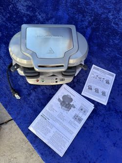Hamilton Beach dual breakfast sandwich maker. New in box 