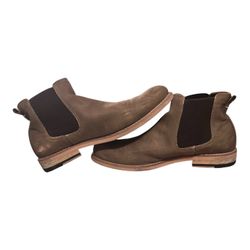 Men’s leather slip on boots size 10