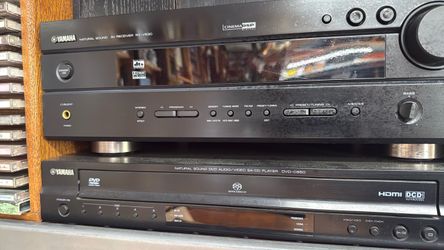 Yamaha receiver and DVD player