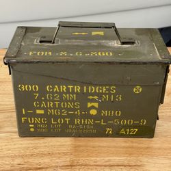 Vintage Military Storage Container Can Box