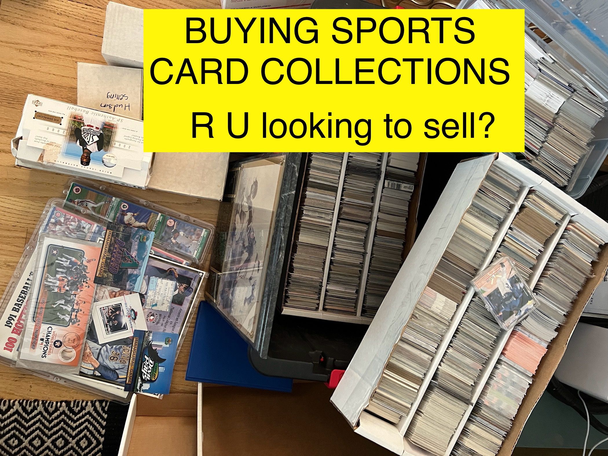 Do You Have Boxes Of Sports Cards Cluttering Up Your Space? I’m Looking To Purchase
