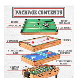 4-in-1 Game Table (NEW)