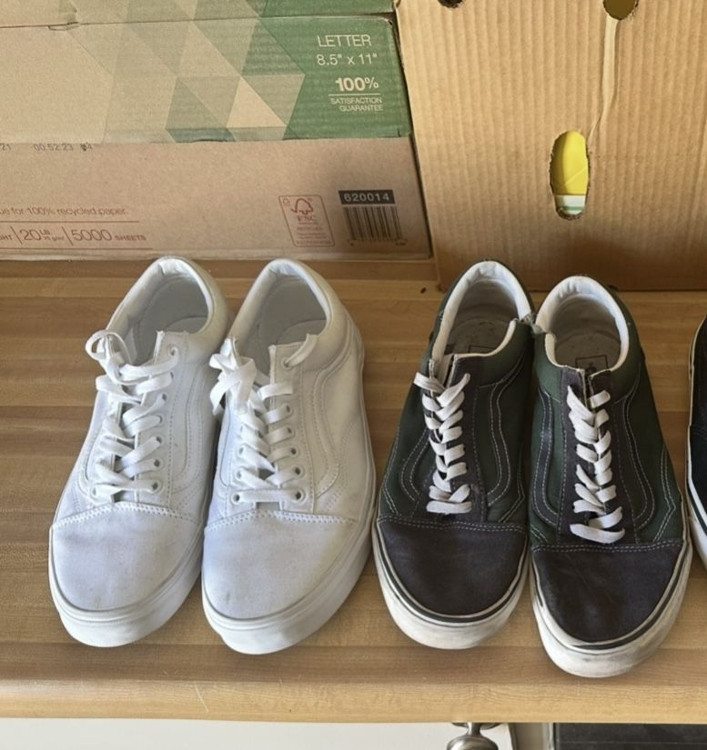 Men’s Vans Shoes US 11.5, $15 Each Pair