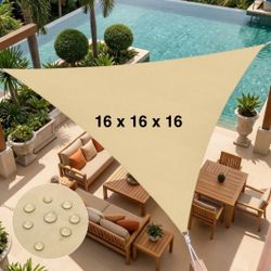 16 x 16 x 16 Sun Shade  Screen 16x16x16 Triangle sunshade