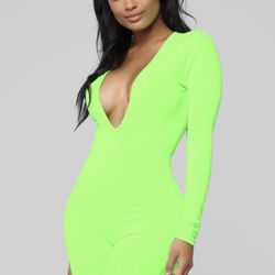 Fashion Nova Long Sleeve Romper Size m