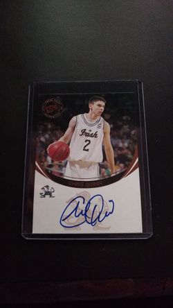 2006 PRESS PASS AUTHENTICS CHRIS QUINN AUTOGRAPHED SIGNED CARD FIGHTING IRISH