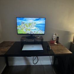 Desk With monitor stand 