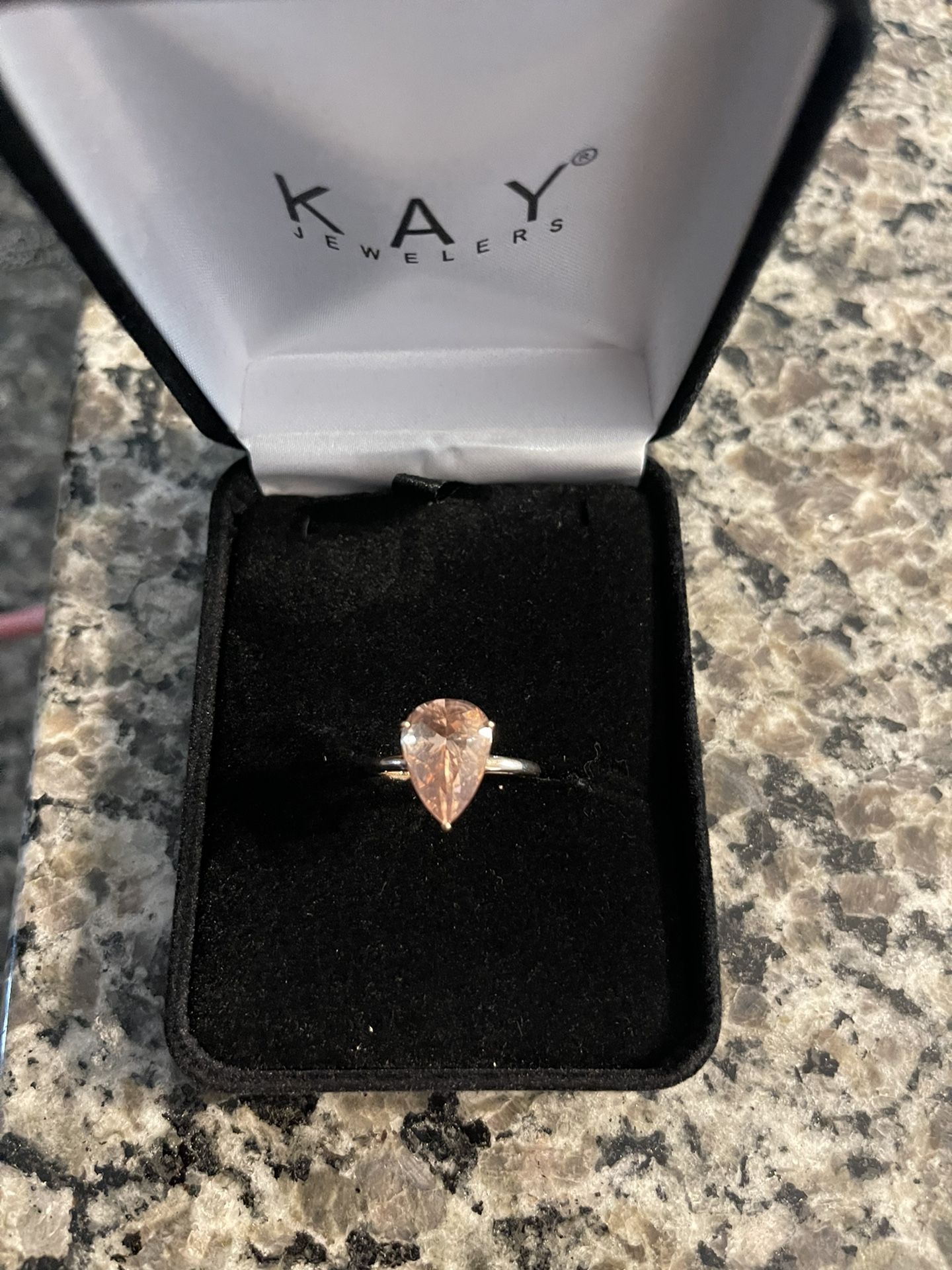Engagement Ring Morganite Rose Gold