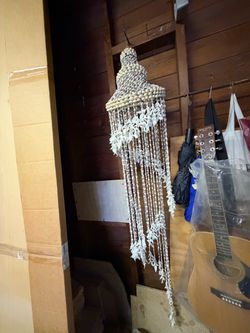 Hanging Seashell Wind Chime Chandelier