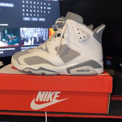 Jordan 6s Cool gray  Size 7.5