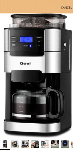 Gevi 10-Cup Drip Coffee Maker with Burr Grinder