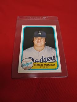 Vintage Old 1981 LA Dodgers - Fernando Valenzuela Baseball Card Fleer #140