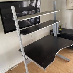 Sturdy Ikea Metal And Wood Desk