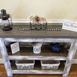 Custom Built Farmhouse  Side Table 