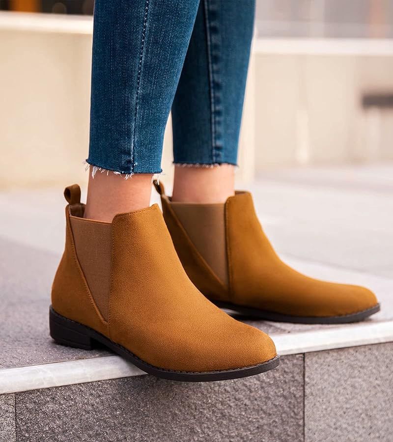 MaxMuxun Women's Chelsea Boots Fashion Winter Fall Ankle Booties size 9 And 10