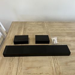 Black Floating Shelves