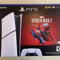 Sony Playstation 5 (PS5) Digital Console-New Version Slim with Spider-Man 2