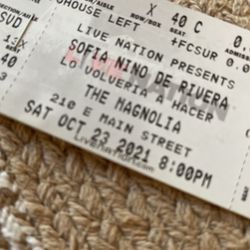 sofia nino tickets  