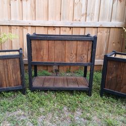 Cedar Wood Planter Box Set 