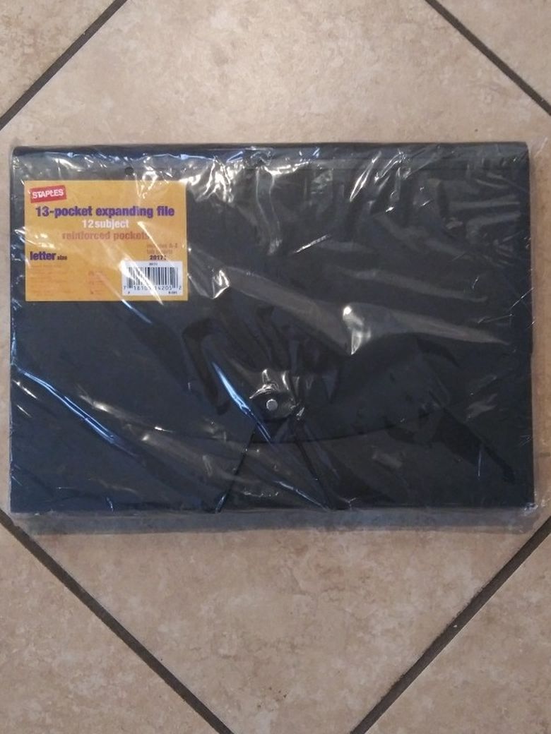 13- Pocket Expanding File 12 subjects Letter Size