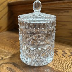 Brighton Fifth Avenue 24% Lead Crystal Candy or Buiscuit Jar
