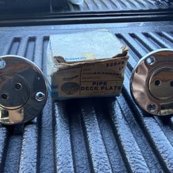 PERKO 1" CHROME UNMARKED PIPE DECK PLATES