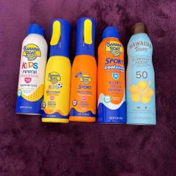 Banana Boat Or Hawaiian Tropic Sunscreen For Kids And Adults