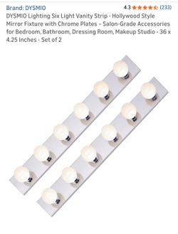 TWO Six Light Vanity Light - Chrome Finish