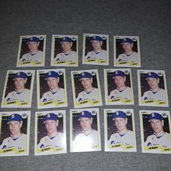 Lot of 14 1990 Fleer Jay Buhner Baseball Cards