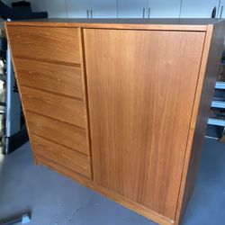 70s Danish Modern Teak Armoire 