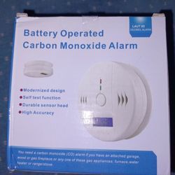 New Battery Operated Carbon Monoxide Alarm