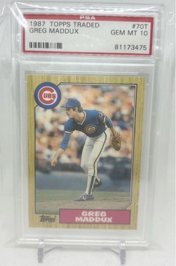 GREG MADDUX PSA 10 RC 1987 Topps Traded #70T