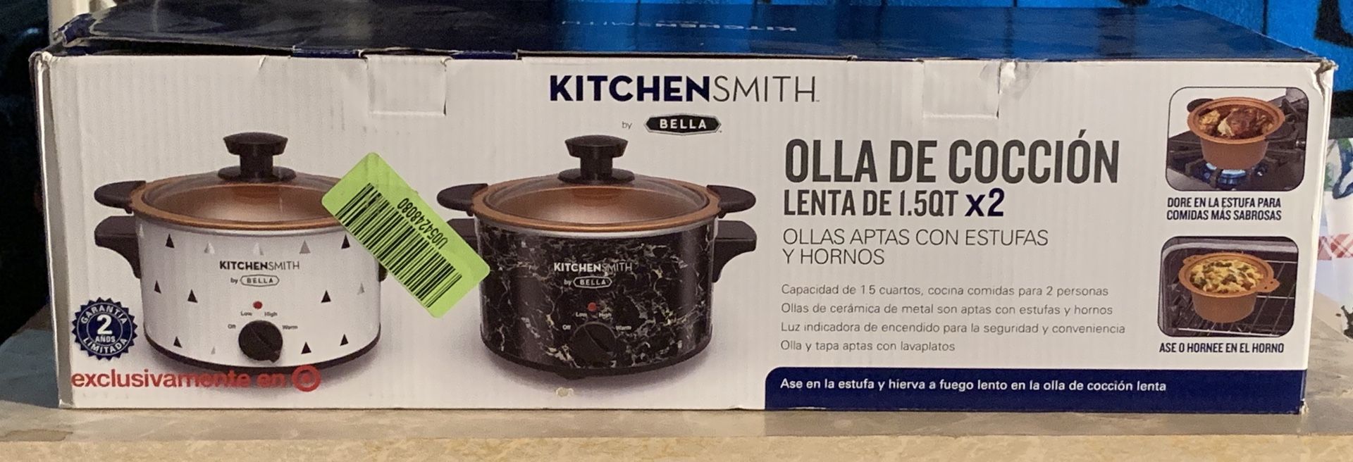 Brand New... Bella Kitchen Smith 1.5 Slow Cooker x2... $25