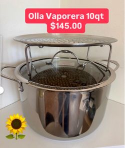 Ollita Vaporera Tamalera 10qt Prepara Tamales  Caldos Pozole Frijoles Estofados  $145.00 Especial Princess  House Ventas Finales