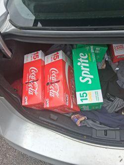15 packs of coca cola and sprite