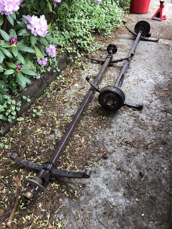 3000 lbs trailer axles springs and one set of hydraulic brakes for Sale