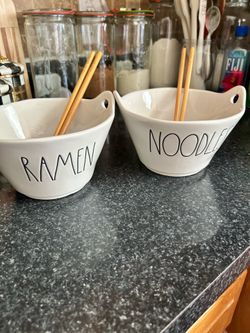 Rae Dunn Ramon and Noddles bowls