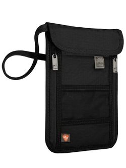 Brand new! Travel Neck Wallet Passport Holder w/ RFID Blocking - Premium Traveling Pouch