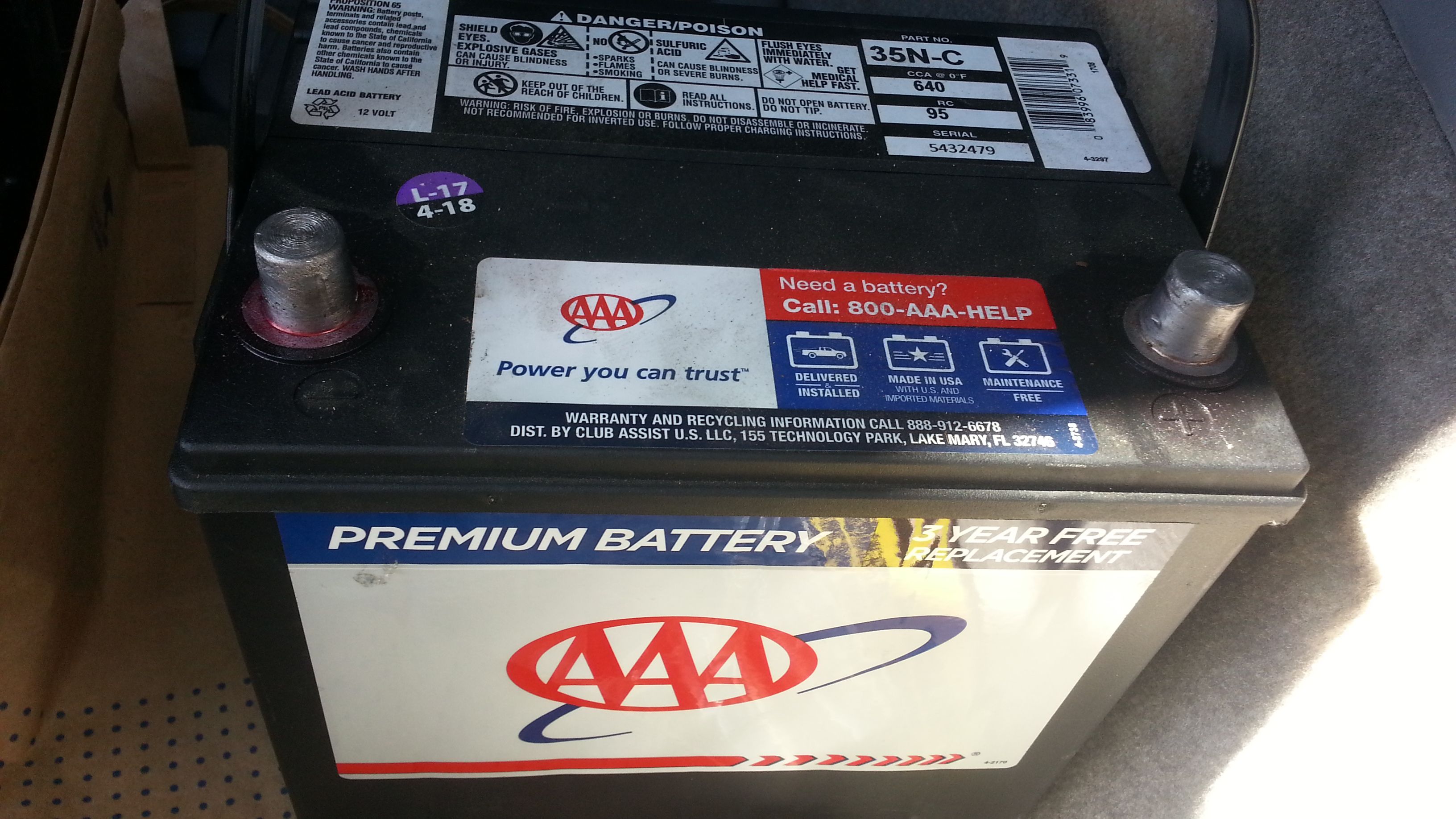 Brand new 35n c battery