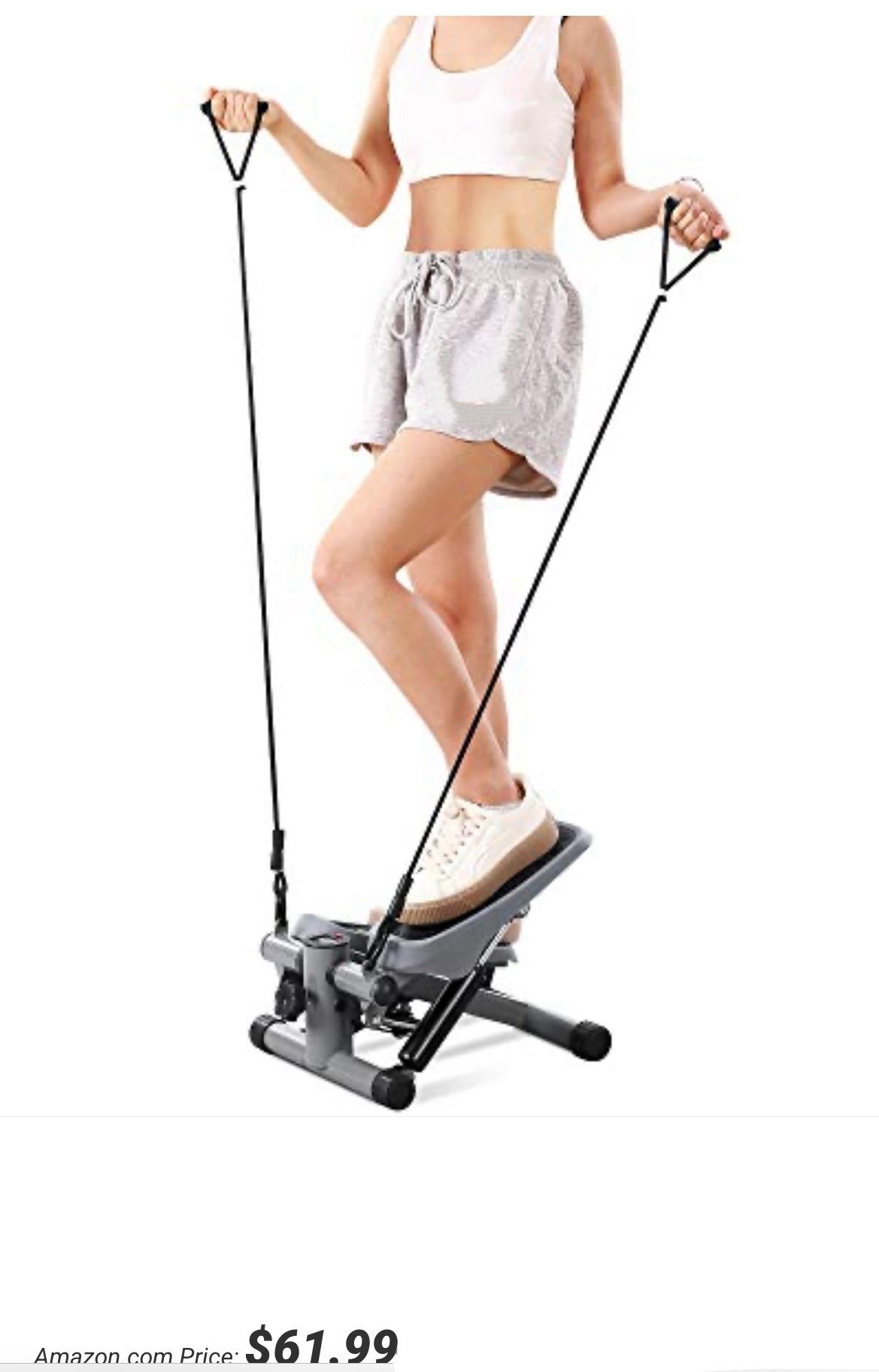 MaxKare Mini Stepper with Resistance Bands – Like New