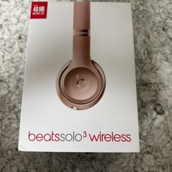 Beats Solo3 Wireless Headphones - Rose Gold