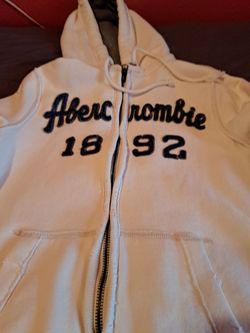 Vintage ABERCOMBIE 1882 Zippered Hoodie Large