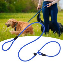 Dog Nylon Adjustable Loop Slip Rope Leash Lead Training Pet Collar 130cm 3pc