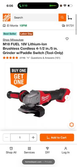 Milwaukee grinder