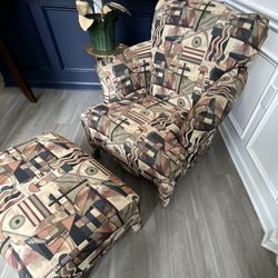Fun Arm Chair & Ottoman 
