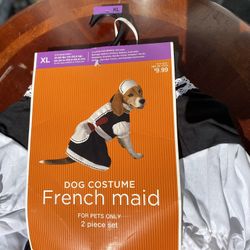 French Maid Dog Costume 