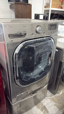 LG Front Load Washer with Pedestal
