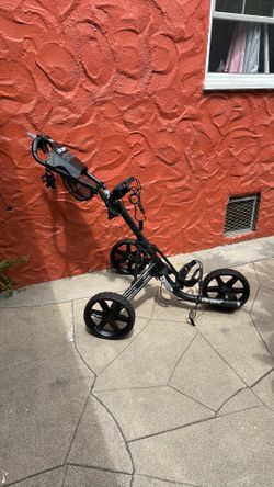 Clicgear 3.5 + Foldable push cart like new condition