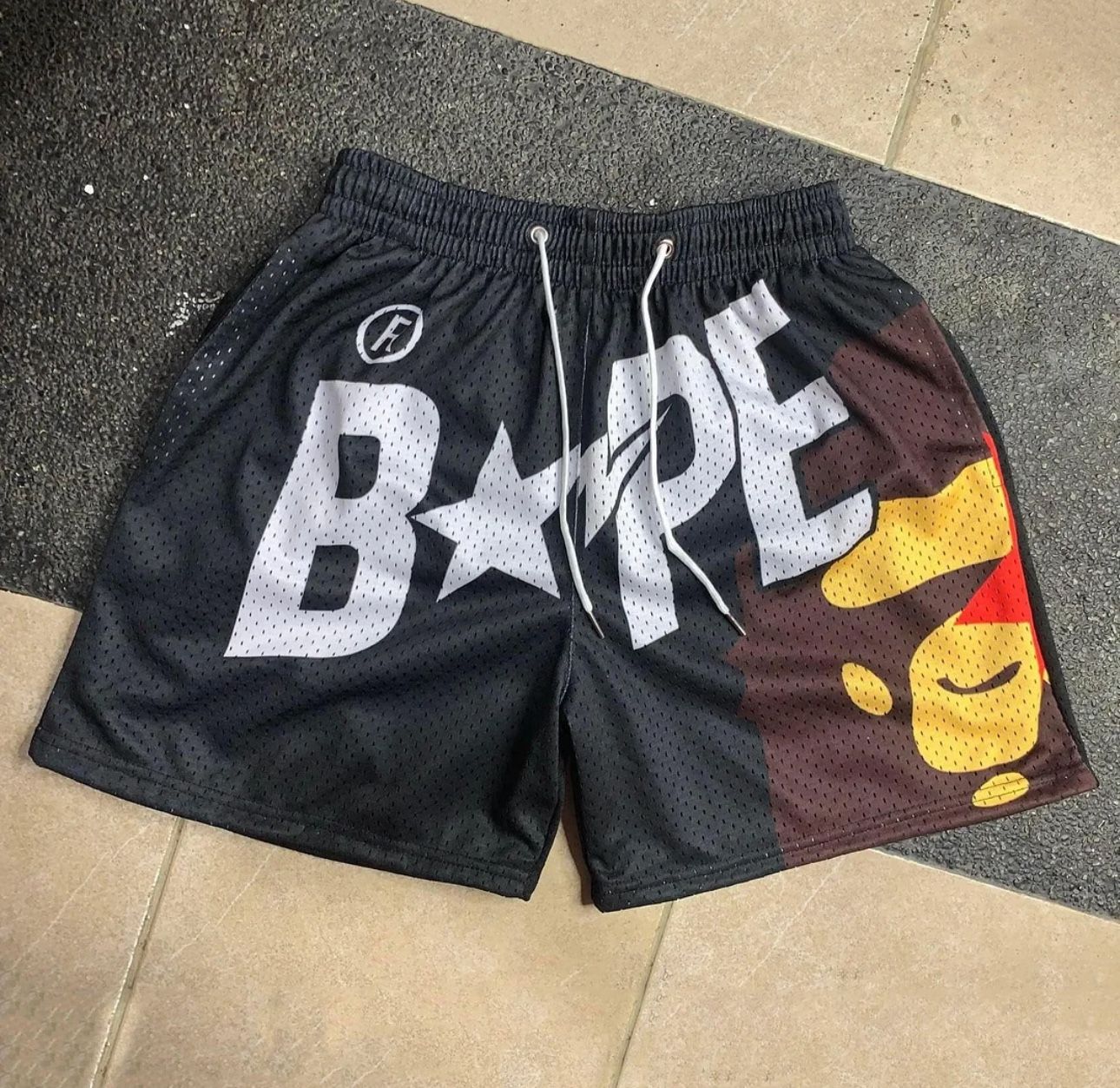 Bape Shorts Black & White