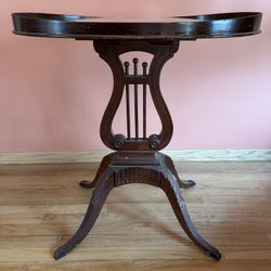 Mid Century Carved Mersman/ Oval End/Side Table  